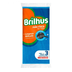 BETTANIN  BRILHUS ESPONJA NAO RISCA COM 03 UNIDADES