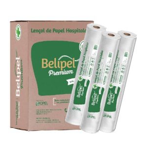 LENCOL HOSPITALAR BELIPEL PREMIUM 100% CELULOSE SEM PICOTE - 50 CM X 50 METROS