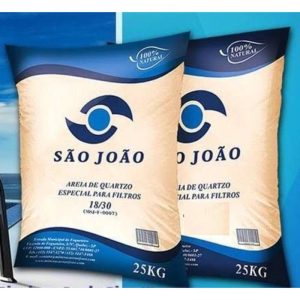 AREIA PARA FILTRO - SACO COM 25 KGS - SÃO JOÃO