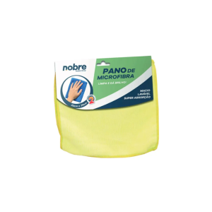 PANO DE MICROFIBRA 30x30 CM COM 02 UNIDADES AMARELO - NOBRE
