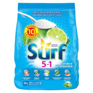 LAVA ROUPAS SURF SANIT. 800 GRAMAS LI BICAB